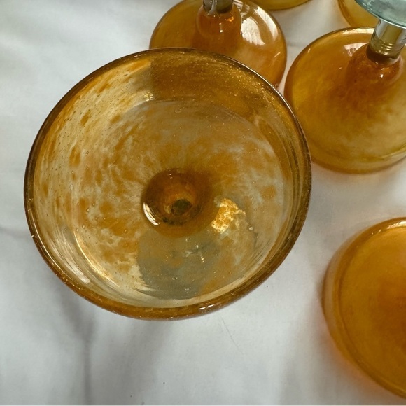 Margarita Hand Blown Mexican Glass Summer Glasses - Picture 4 of 6